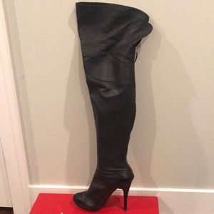 Charles Jourdan over the knee platform boot